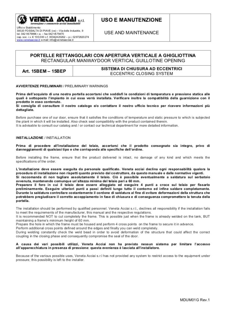 Portelle a ghigliottina