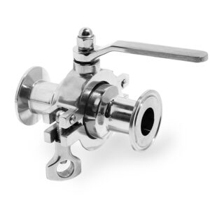 Two-way ball valve with encapsulated gaskets